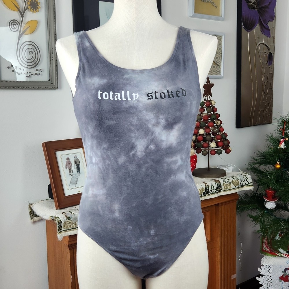 American Eagle Outfitters Totally Stoked Bodysuit Sz M